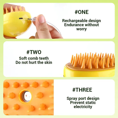 Pet Grooming Spray & Massage Comb